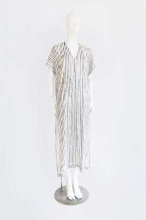 AMAL SHIFFON LINEAS GRIS