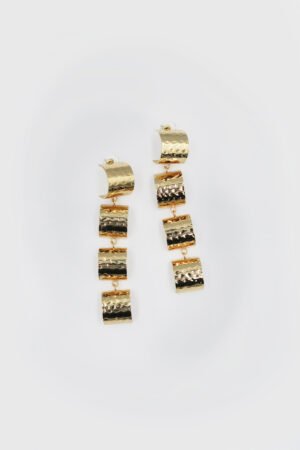 ARETES COLGANTE MEDIA LUNA ORO
