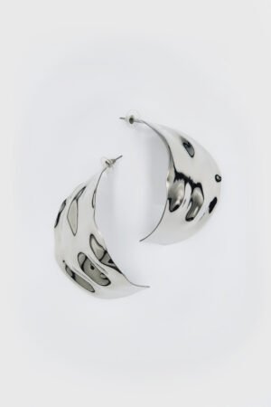 ARETES HOJA PLATA
