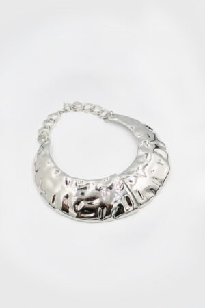 COLLAR CORRUGADO PLATA