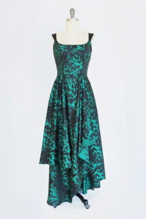 VESTIDO BROCADO ESCOTE REDONDO